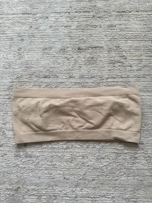 No Boundaries Beige Strapless Bandeau Top (Size Small) thumbnail 4