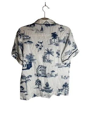 Katie Kime Charleston Toile Print Pajama Set S NWOT thumbnail 5
