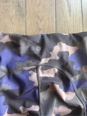 Athletes Purple & Gray Camo High-Waist Leggings sz small. thumbnail 5