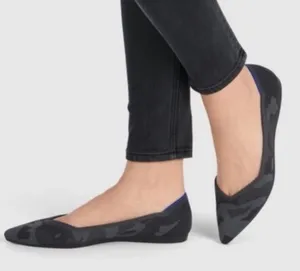 Rothy's The Point Black Camouflage Women's Flats thumbnail 1