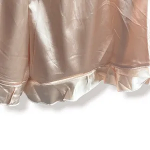 Womens Satin Pajama Set Champagne Pink Short Sleeve Loungewear NEW Bridal Sleep thumbnail 8