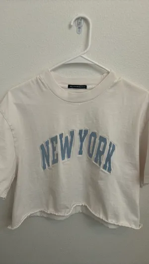 Brandy Melville New York Crop Top thumbnail 1