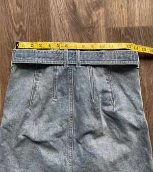 Free people denim tie skirt thumbnail 7