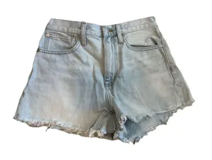 Madewell Relaxed Denim Shorts High Rise‎ Cutoff Blue Jorts Womens Size 25 thumbnail 1