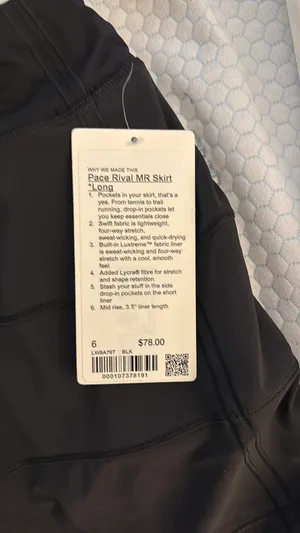 Lululemon Pace Rival Skirt Mid-Rise Long thumbnail 3