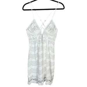 For Love and Lemons Mimi Mini White Lace Dress Size Medium NWT thumbnail 4