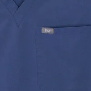 Figs Womens Catarina One‎ Pocket Scrub Top Size M Blue Short Sleeve Nursing Work thumbnail 4