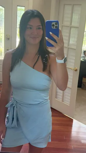 Lucy in the Sky Blue Bodycon Off The Shoulder Tie Dress thumbnail 3