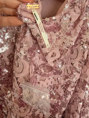 NWOT Free People Night Gaze Mini Sequin Dress Large thumbnail 5