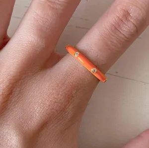 BaubleBar NWT  orange studded band ring thumbnail 2