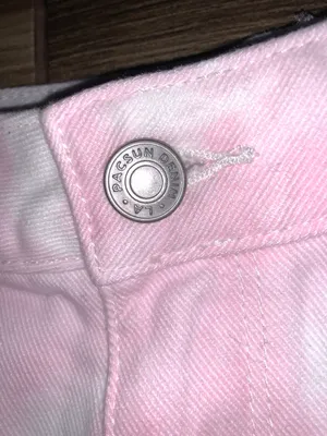Pink Tie Dye Jean Shorts thumbnail 4