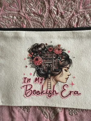 & Other Stories Women’s Canvas Mini Bag Book Lover Design Size 5 by 8 inches NWT thumbnail 2