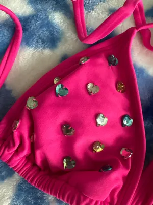 Target pink bikini top thumbnail 2