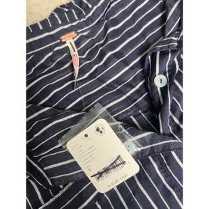 Free People Prepped and Ready Skort Set Size Small Navy‎ Blue Stripe NWT NEW thumbnail 6