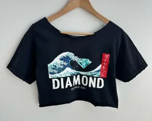 Diamond Supply Co. Off the Shoulder Cropped Tee thumbnail 1