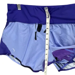 Salomon Elevate 2 in 1 Running Shorts Womens M Purple Abstract Print Athletic thumbnail 8