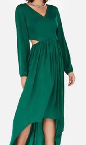 Express Women's Green Dress thumbnail 1
