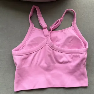 Alo Yoga Seamless Ribbed Favorite Bra Tank Candy Heart Pink M thumbnail 4