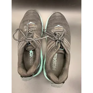 Hoka One One Clifton 4 Running Shoes Womens 8.5 Black Cyan Mesh Athletic Sneaker thumbnail 3