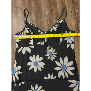 American Eagle AE Floral Daisy Mesh Midi Slip Dress Large Preppy Spring Summer thumbnail 4