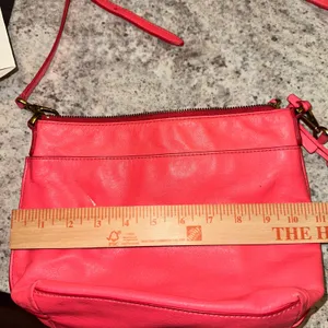 Fossil‎ Crossbody Bag bright Pink Leather Adjustable Strap Key Accent thumbnail 15
