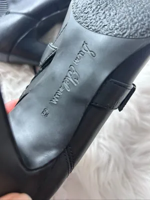 Sam Edelman Skylar Black Zipper Block Heel Ankle Boots with Lace-up detail size thumbnail 5