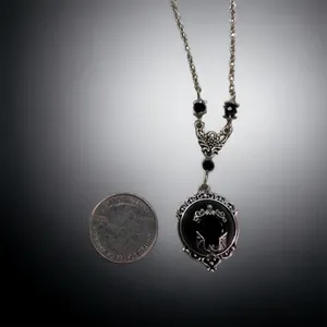 Gothic Bat Silver Plated‎ Pendant Necklace Faux Fashion Jewelry thumbnail 3