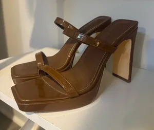 DSW Brown Block Heels thumbnail 1
