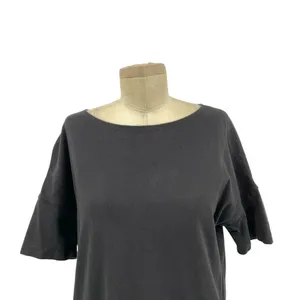 Aritzia Wilfred Free‎ 100% Cotton Black T-shirt Dress Size XS thumbnail 2
