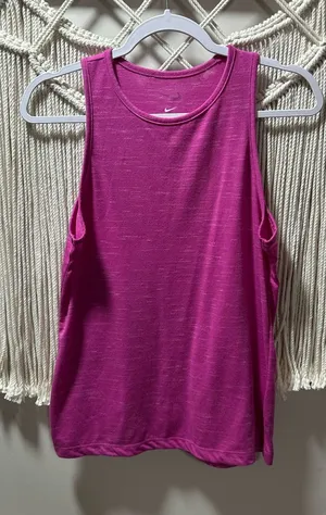 Nike Women's Magenta Athletic Tank Top thumbnail 1