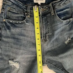 Risen Distressed Denim Blue Jeans Womens Size 3 / 26 thumbnail 6