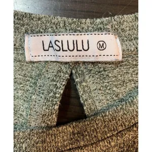 Laslulu‎ Open Back Twist Top Womens Medium Green Stretch Sexy Comfort Basic thumbnail 4