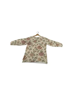 Vintage 90s Basic Editions Floral Tapestry Sweater Small Butter Mom Grannycore thumbnail 4