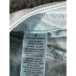 American Eagle Jeans Women 4 Regular Low Rise‎ Skinny Green Denim Pants thumbnail 10