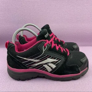 Reebok‎ RB454 Anomar Safety Work Shoes Sneakers Black Pink 6 thumbnail 2