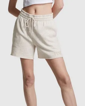 PINK VS dad sweat short athletic lounge heather‎ gray relaxed fit thumbnail 1
