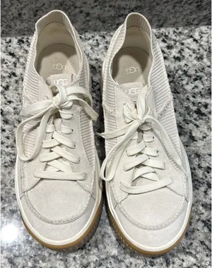 UGG EZ Duzzit Lace Sneakers Off-White thumbnail 1