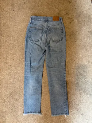 Madewell Light Wash Raw Hem Perfect Vintage Jeans Size 25 thumbnail 3