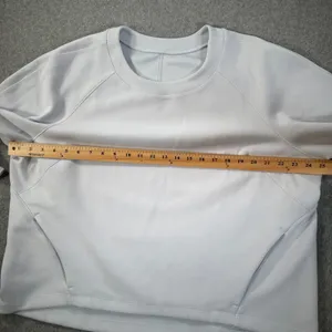 Lululemon AirWrap Modal Crew Sweatshirt Alpine White 16 Boxy Cropped Pullover thumbnail 6