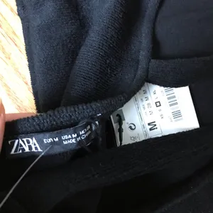 Zara Black Terry Crop Top NWT thumbnail 4