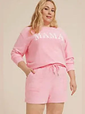 Maurices Pink Coral Corded Ribbed High Rise 5” Drawstring Short - size 1x thumbnail 9
