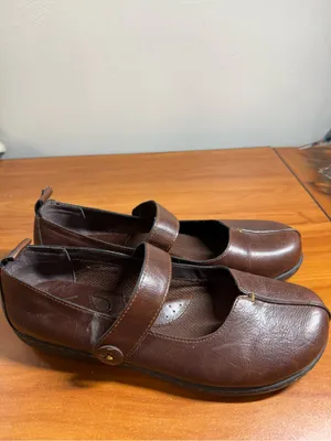 B.o.c. Brown Mary Jane Style Clog Loafer Comfort Shoe Button Slip On Brown 10 thumbnail 5