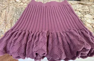 Free People Mauve Knit Skirt thumbnail 1