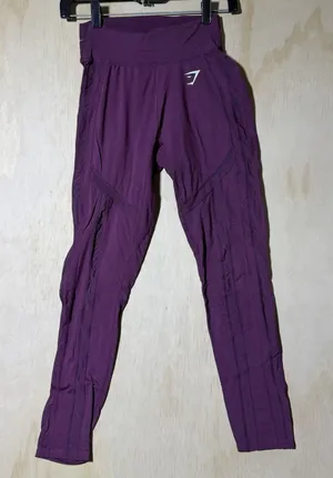 Gymshark Training Mesh Pocket Leggings Womens S Purple High Rise Workout Yoga thumbnail 1