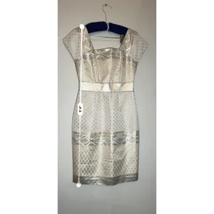 Marchesa Voyage Arabian Stars Align Ivory Sheath Formal Dress Women’s 4 thumbnail 9