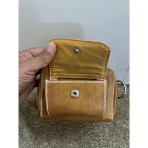 Y2k Leather Wallet Brown Zippered Studded Western Rodeo Ranch Boho Coin Purse thumbnail 8