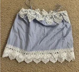 Express blue top shirt xs s size cute thumbnail 1