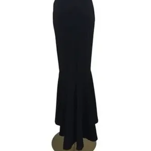 NWT Lulus Elegant Grace Sleeveless Tiered Halter High-Low Maxi Dress L Black thumbnail 8