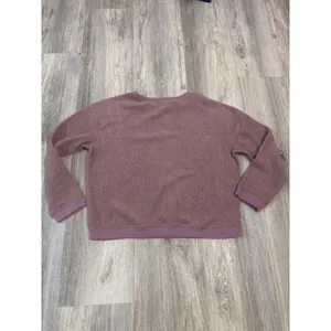 Patagonia Women's Shearling Crew Size Small‎ Crewneck Dusty Rose Sweatshirt thumbnail 4