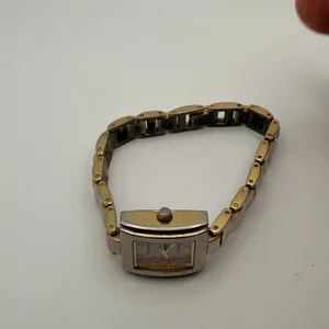 Vintage Timex Carriage Women's Two-Tone Tank Watch Working New Battery thumbnail 3